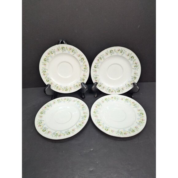 Johann Haviland Forever Spring Pattern Lot of 4 Porcelain Replacement Saucers - Picture 2 of 8